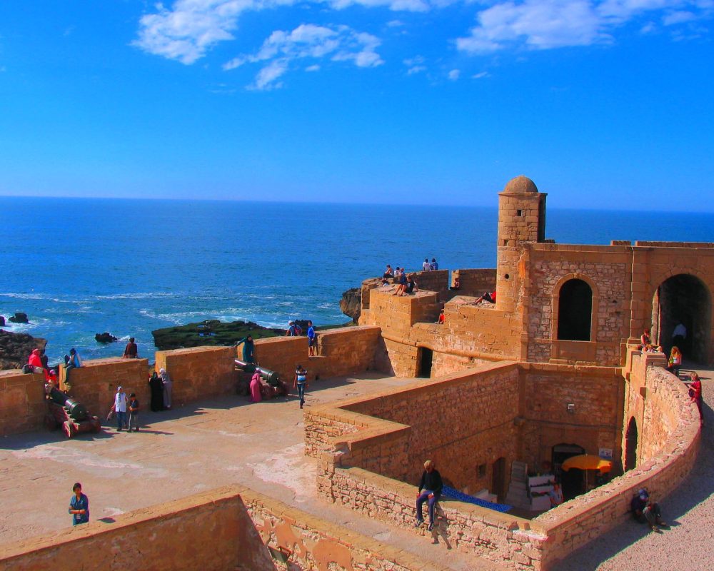 essaouira fortress overlooking the ocean