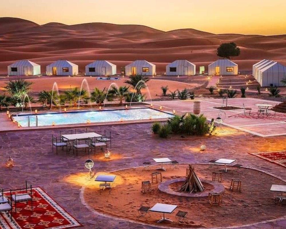 luxury sahara desert camp merzouga morocco